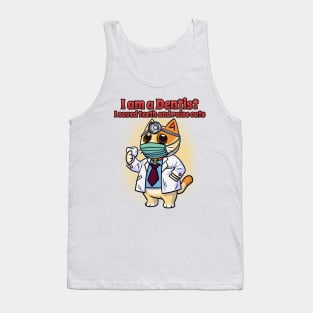 Dentist Cat Cute Funny Geek Gift Tank Top